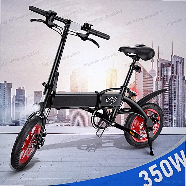 14" Folding Electric Bike Commuter Bicycle Pedal Assist 36V 8Ah UL2849 Certified