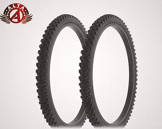 2 ALTA HIGH PERFORMANCE Bicycle 24" x 1.95" BlackWall TIRE MOUNTAIN Rough TREAD.