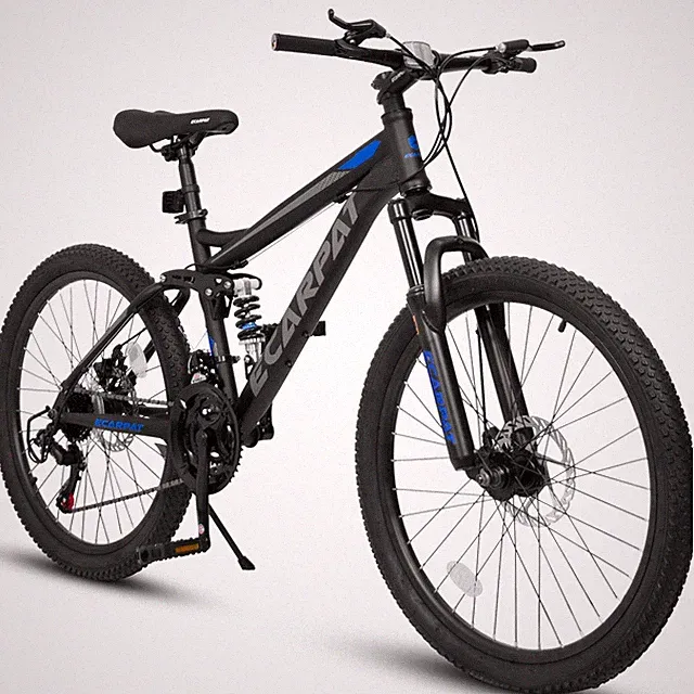 26" Full Suspension Mountain Bike 21 Speed Disc Brakes for Men and Women