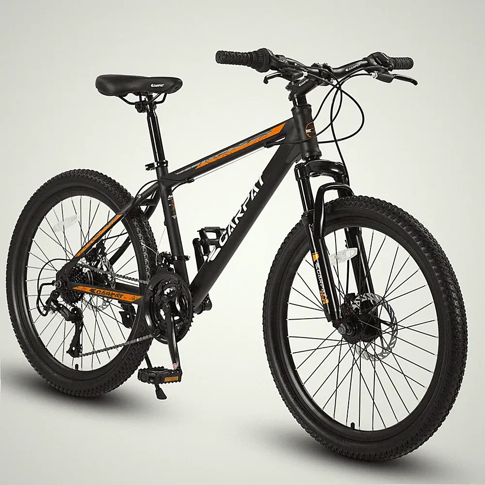 26" Mountain Bike 21 Speeds with Mechanical Disc Brakes MTB Mountain Bicycle
