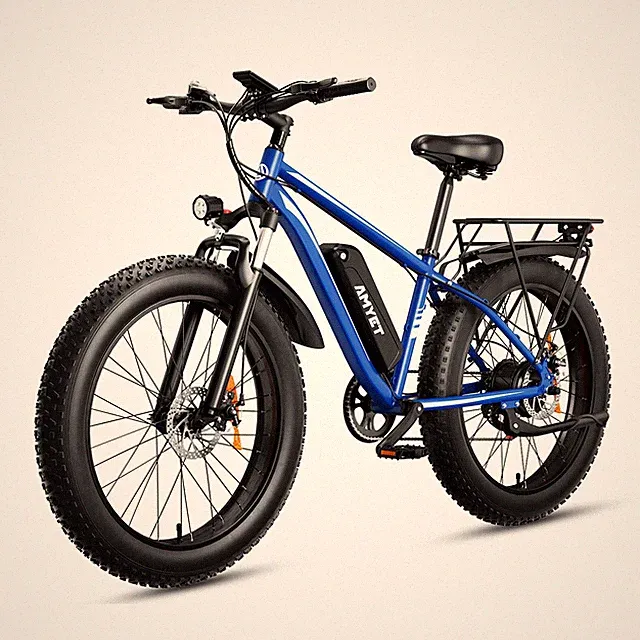AMYET EB26 1500W 48V Electric Bike Mountain e bike 26" Fat Tire 28MPH for Adult