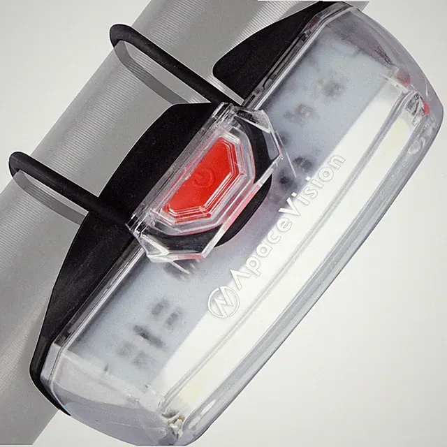 Bike Front Safety Light USB Rechargeable by Apace - Powerful LED Bicycle Head...