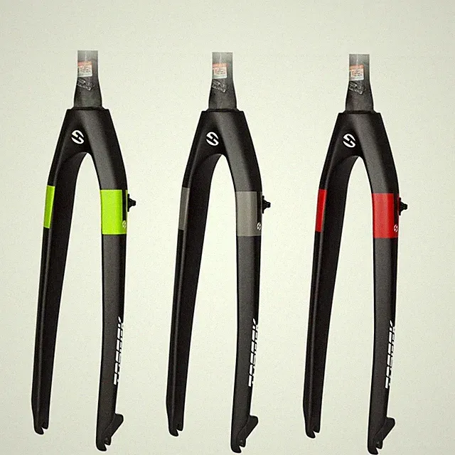 Bike Mountain Carbon Fiber Rigid Fork Bicycle MTB Disc Brake Tapered Hard Fork