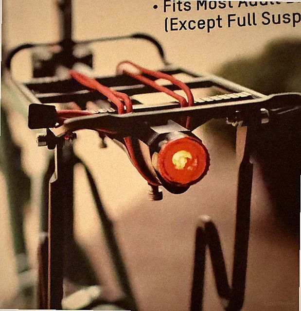 Bike Rack Rear Lighted 45LB Capacity, New