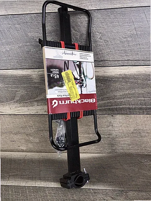 Bike Rear Lighted Rack, 45LB Capacity, New ⚠️missing The Light On The Back⚠️