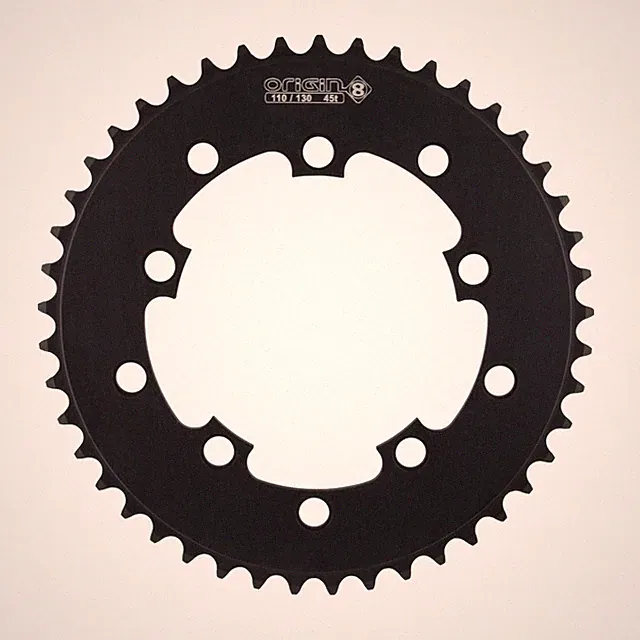 BMX/Singlespeed/Fixie Chainring, 45t, 110/130 BCD, 3/32, Black