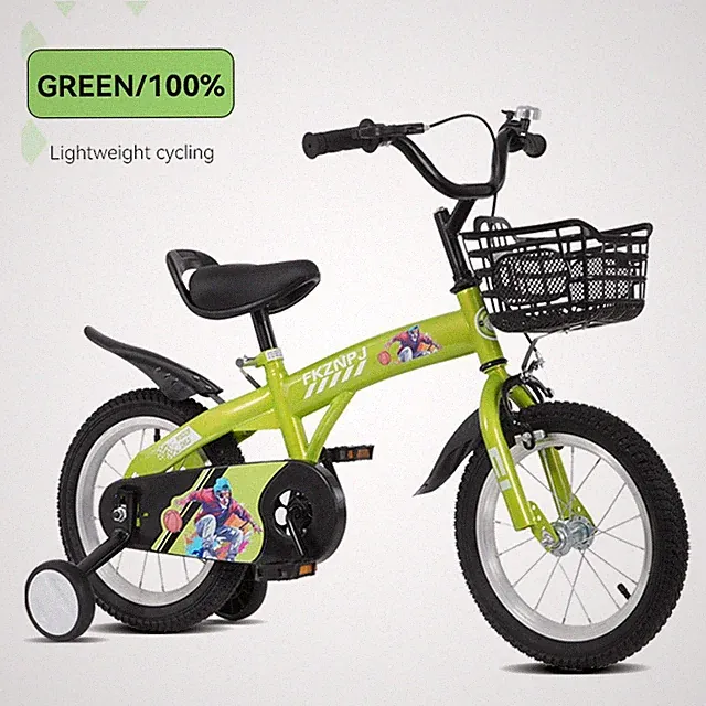 Child Bike 18 Inch Iron Plastic Frame Boys Girls Mountain Bicycle Training