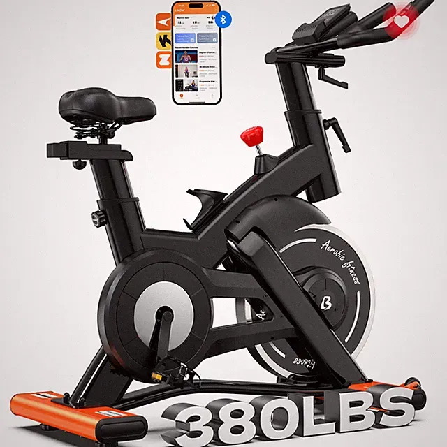 Commercial Exercise Bike Indoor Cycling Stationary Bike Cardio Home Workout Bike