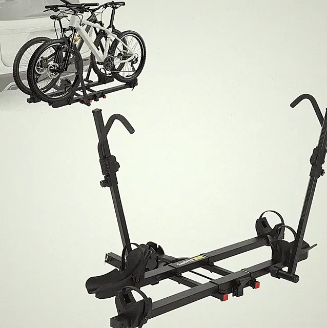 Hitch Bike Rack 200 LBS Capacity, Foldable 2 E-Bike Rack with 2" Receiver