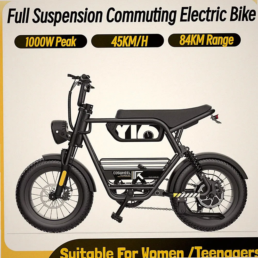 Off-road Electric Bike 45km/h Commuting E-bicycle 720wh For Adult Teenagers