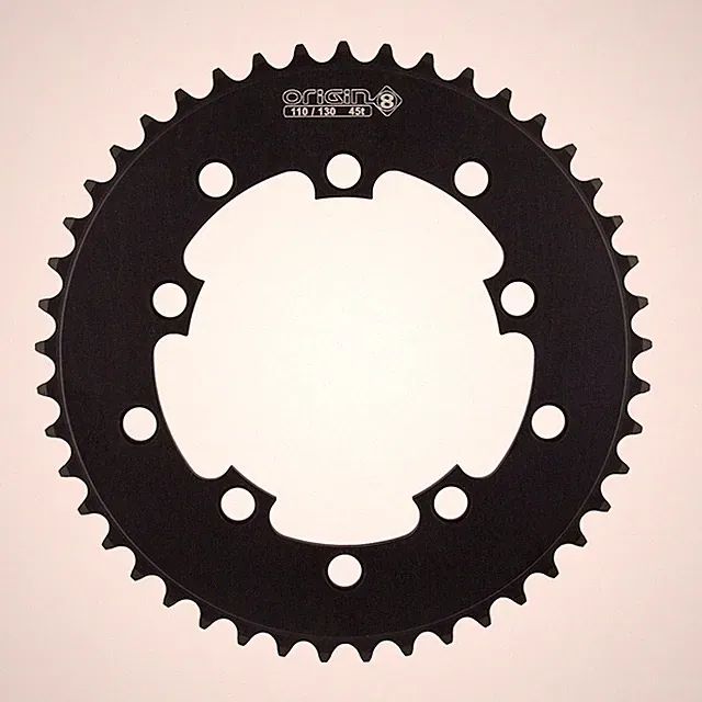 ORIGIN8 Single Speed 110mm/130mm 5-bolt 45T Black Chainring
