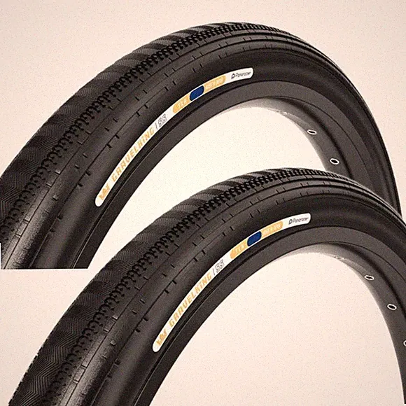 PAIR Panaracer Gravelking SS Tires 700 x 45 Gravel Touring Road Cross Bike Black
