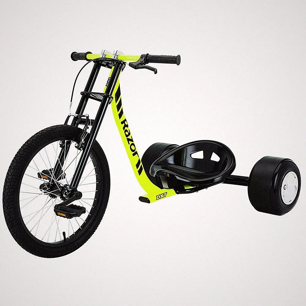 Razor DXT Drift Trike Yellow, One Size Size, Yellow