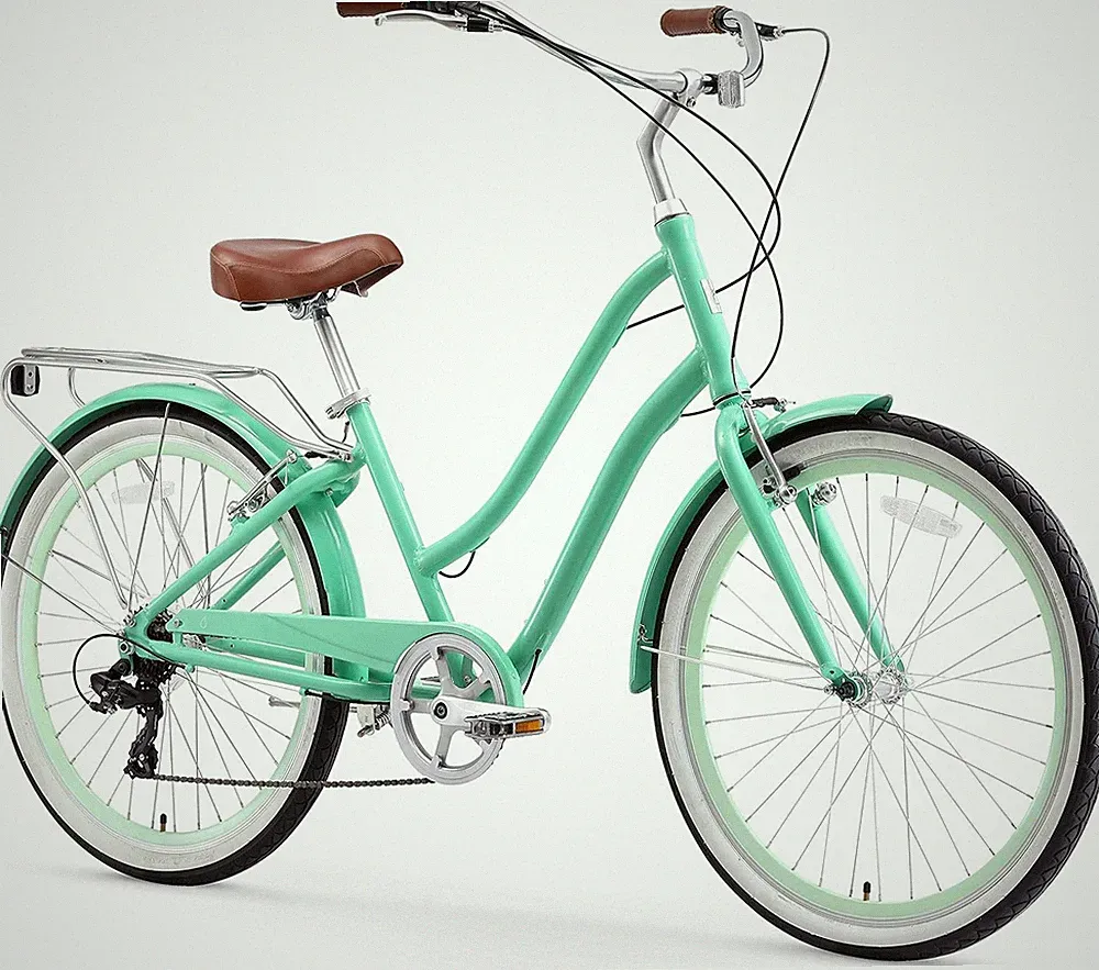 sixthreezero EVRYjourney Steel Step-Through Touring Hybrid Bike 7 Speed 26" MINT