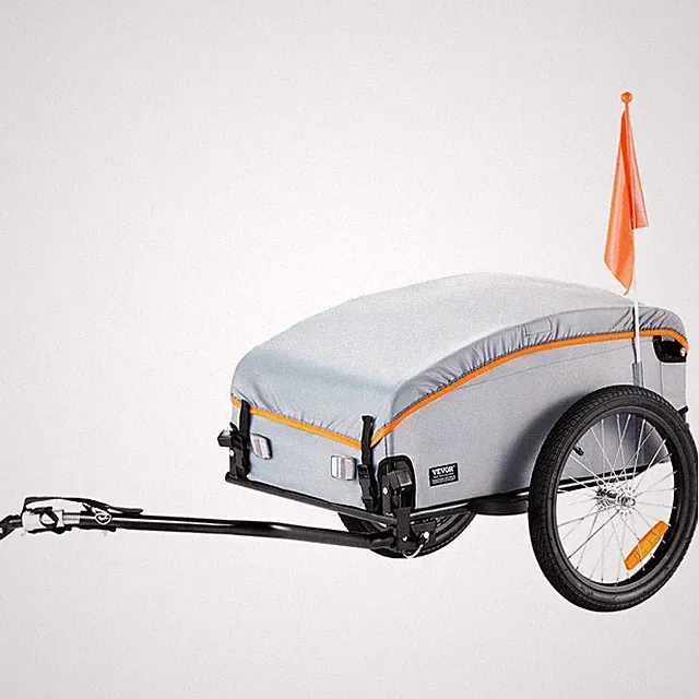 SucceBuy Foldable Bike Cargo Trailer 100lbs Capacity Waterproof 22-28" Wheel