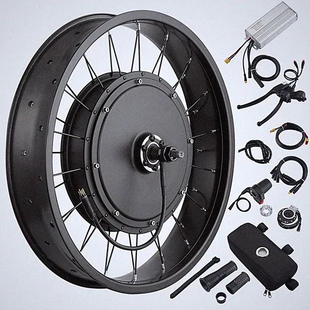 Yescom 20"X4" Fat Tire 48V Ebike Electric Front Wheel Bicycle Conversion Kit 100